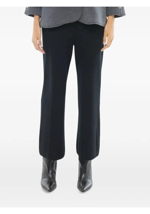 Izaak Azanei high-waisted wide-leg trousers - Black