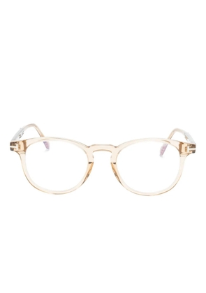 TOM FORD Eyewear clear pantos-frame glasses - Neutrals