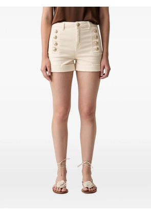 VICOLO button-embellishment short - Neutrals