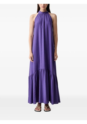 VICOLO bow-detail maxi dress - Purple