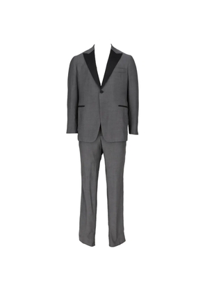 Isaia contrast-lapel tuxedo - Grey