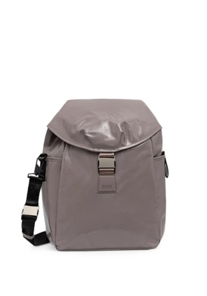 Rains Valera buckle-fastening logo-patch backpack - Grey