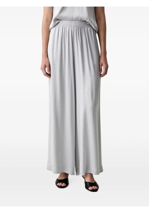 VICOLO elasticated-waist palazzo pants - Grey