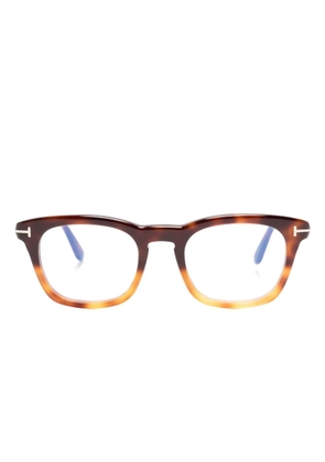 TOM FORD Eyewear gradient-effect tortoiseshell glasses - Brown