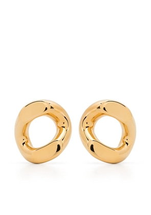 Jil Sander sculpted drop earring - Gold