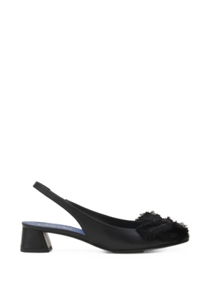 Lanvin bow-detail slingback pumps - Black