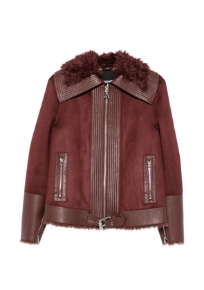 Patrizia Pepe faux-fur jacket - Brown