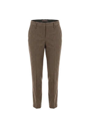 Ermanno Scervino pressed-crease tailored trousers - Brown