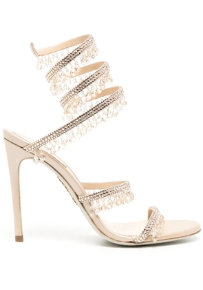René Caovilla 105mm Chandelier sandals - Neutrals