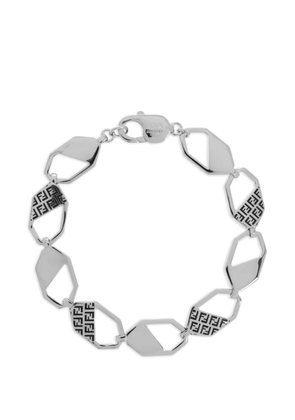 FENDI geometric FF-pattern bracelet - Silver