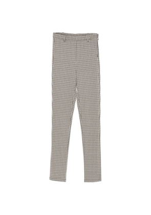 Patrizia Pepe houndstooth-pattern slim-fit trousers - Neutrals