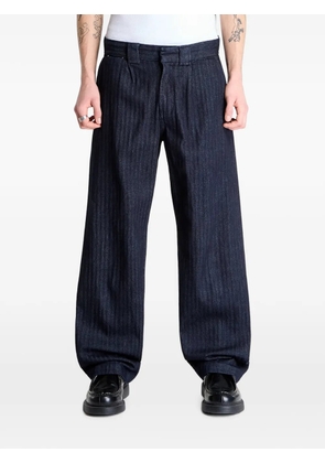 DICKIES selvedge herringbone-denim trousers - Blue