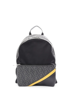 Fendi Pre-Owned 2010s FF monogram Diagonal backpack - Black