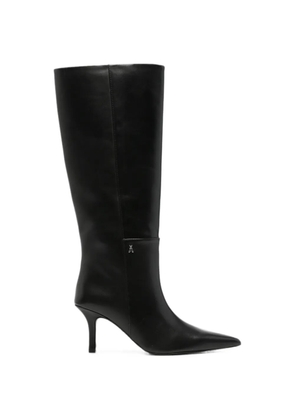 Patrizia Pepe pointed-toe leather boots - Black
