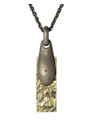 Parts of Four 18kt yellow gold and sterling silver Chrysalis necklace