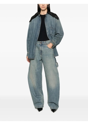 DARKPARK contrast-collar denim shirt - Blue