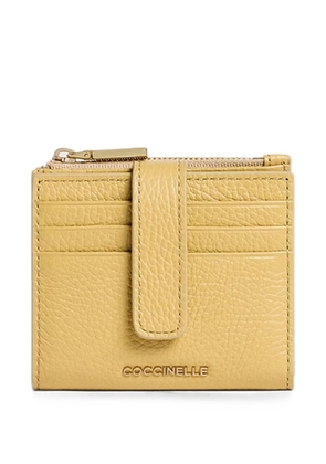 Coccinelle grained-leather cardholder - Yellow