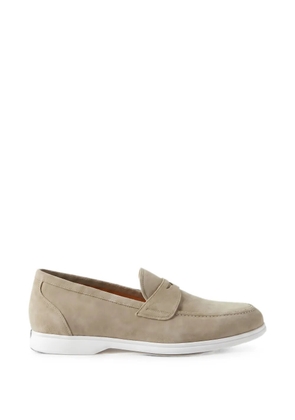 Kiton suede slip-on loafers - Neutrals