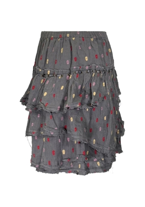 Zadig&Voltaire printed tiered skirt - Grey