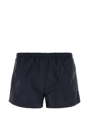 Prada logo-plaque pocket swim shorts - Blue