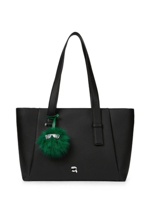 Karl Lagerfeld large Ikon pebble tote bag - Black