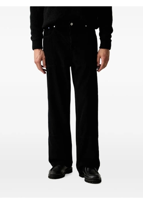 Karl Lagerfeld Jeans corduroy-texture carpenter trousers - Black