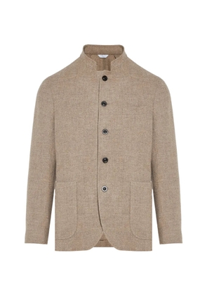 Boglioli mandarin-collar button-up jacket - Neutrals