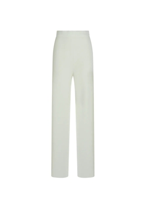 Max Mara high-waisted straight-leg trousers - White