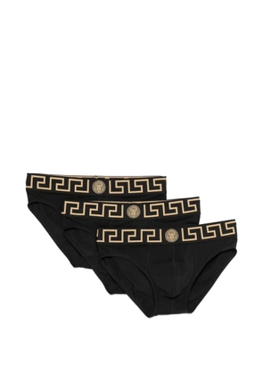 Versace Greca Medusa briefs (set of three) - Black