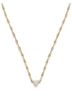 Azlee Shield diamond necklace - Gold