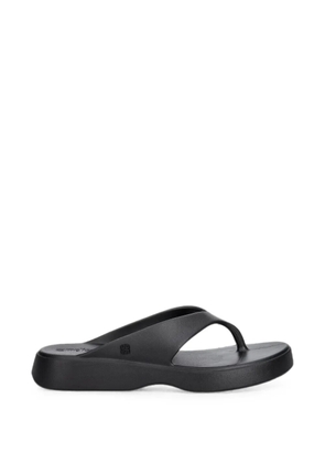 Melissa logo-plaque flip-flops - Black