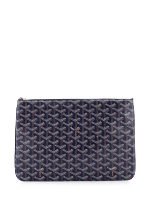 Goyard Pre-Owned Senat Zip Coated Canvas MM pouch - Blue