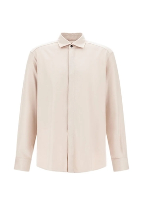 Herno Resort spread-collar long-sleeve shirt - Neutrals