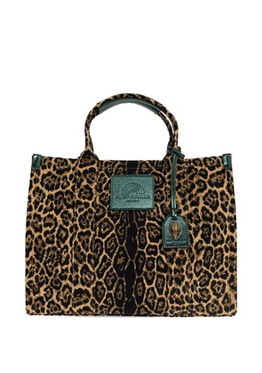 Kurt Geiger London Southbank leopard-print tote bag - Brown