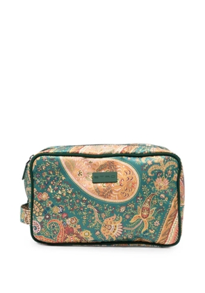ETRO Paisley-print wash bag - Green