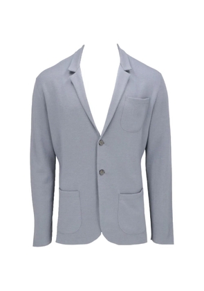 Isaia single-breasted patch-pocket blazer - Grey