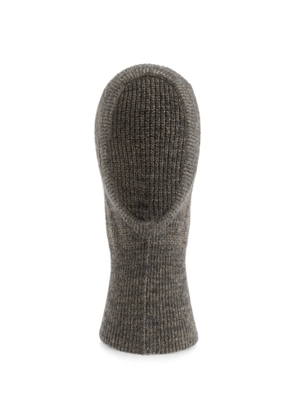 Maison Margiela Four-stitch ribbed balaclava - Grey