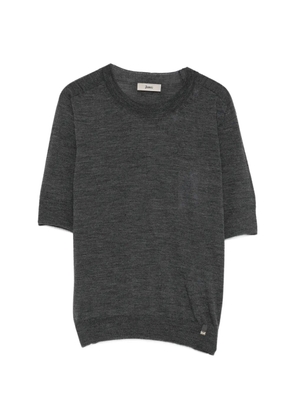 Herno short-sleeve crew-neck sweater - Grey