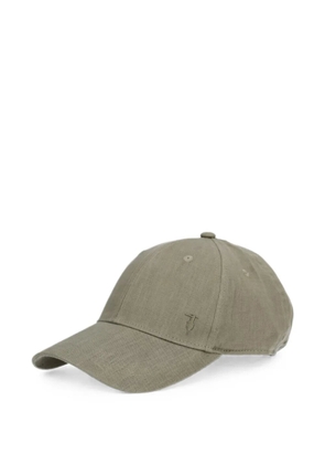 Trussardi embroidered-logo baseball cap - Green