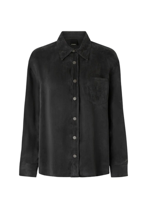 PINKO shirt in peachskin-feel twill - Grey