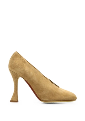 Moschino suede V-cut pumps - Neutrals