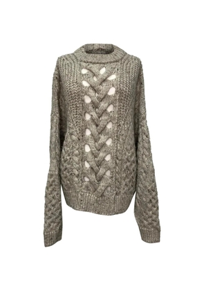 Isabel Marant Vintage cable-knit wool sweater - Grey