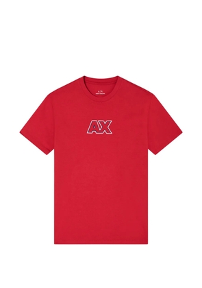 Armani Exchange logo-patch T-shirt - Red
