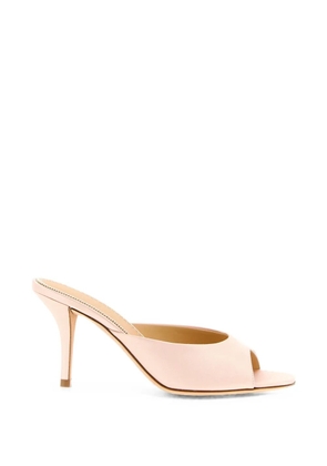 Magda Butrym satin-finish curved-heel mules - Pink