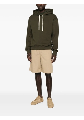 Jil Sander logo-print drawstring hoodie - Green