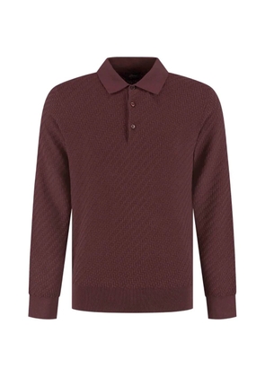 Brioni knitted polo shirt - Red