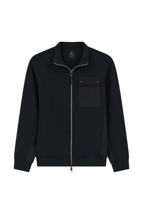 Boggi Milano full-zip sweatshirt in cotton blend Scuba B Tech - Black