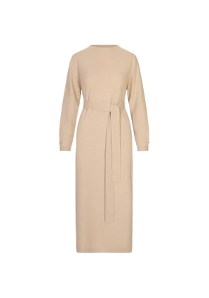 Fabiana Filippi belted long-sleeve dress - Neutrals