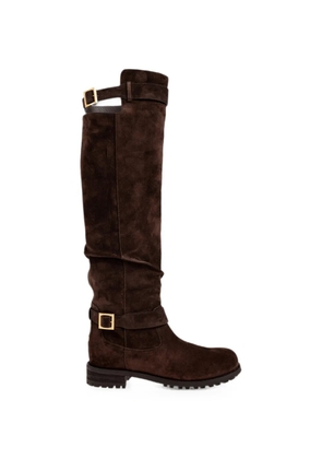 Jimmy Choo Biker KB buckle-fastening boots - Brown