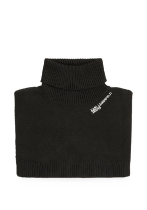 Karl Lagerfeld Jeans logo bib scarf - Black